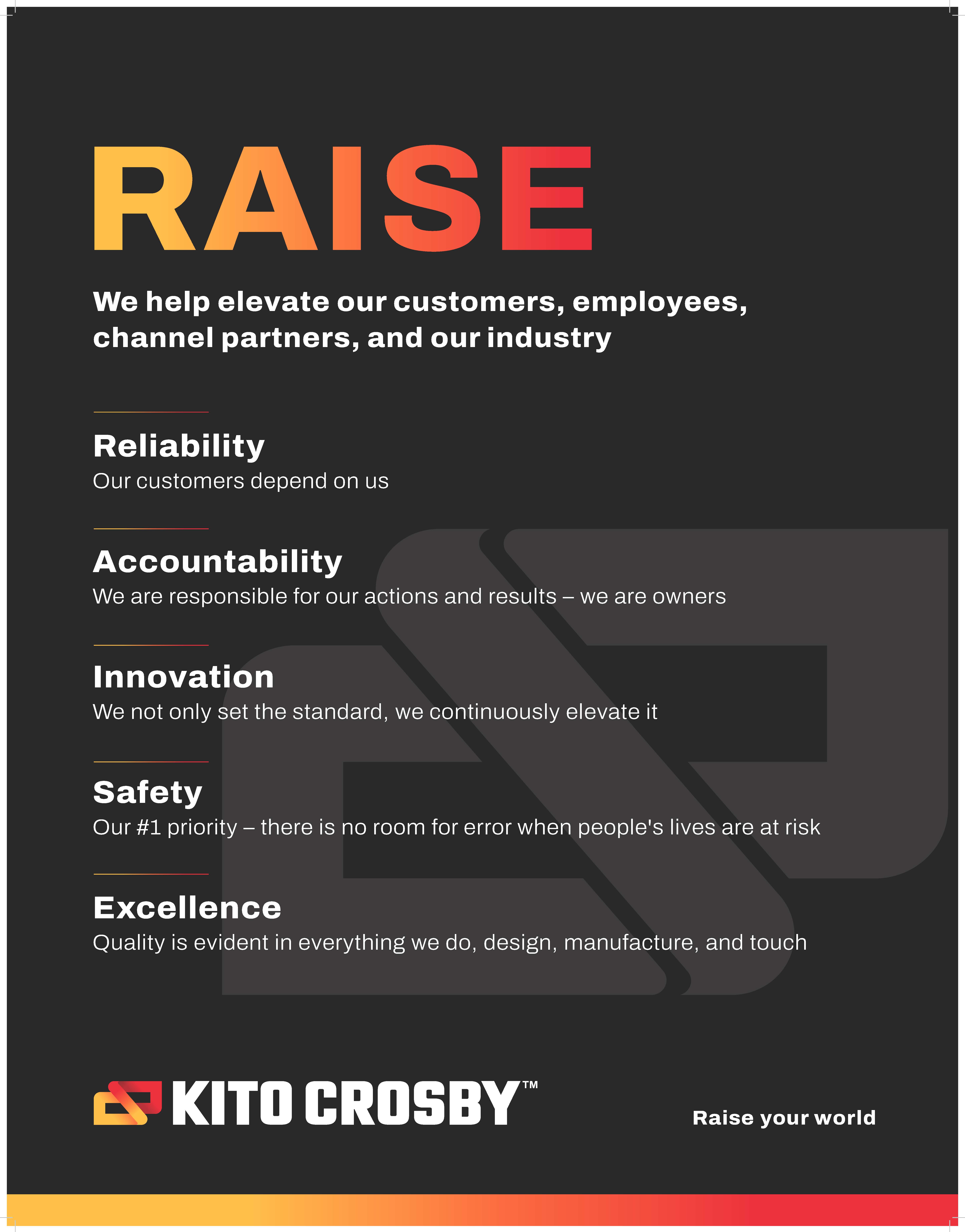 Kito Crosby 牌標志及企業理念